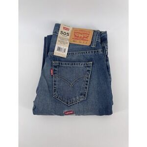 Levis 505 Jeans Regular Boys Size 10 25x25 5 Pocket